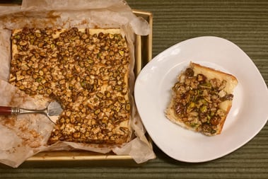 Baklava Cheesecake Bars