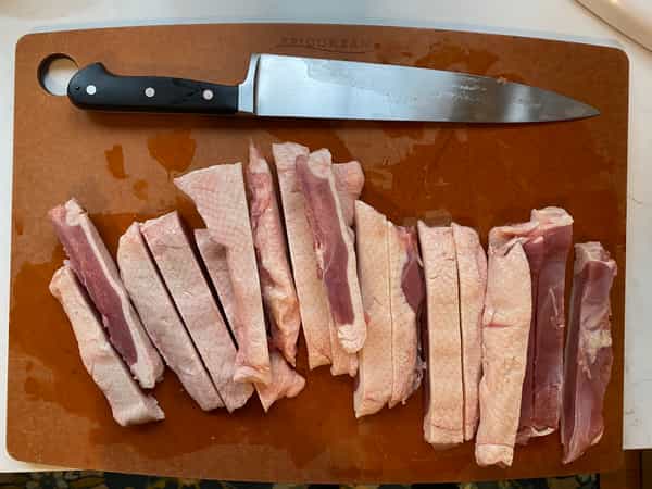 Duck Breasts Cut Into Strips