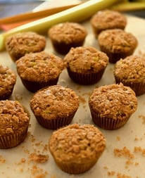 Rhubarb muffins