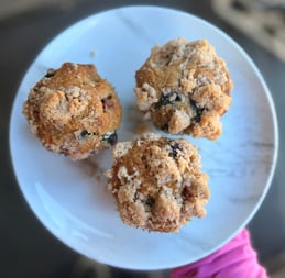 Rhubarb muffins