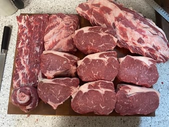Butchered meat