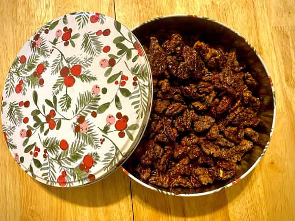 Spiced Nuts in Tin