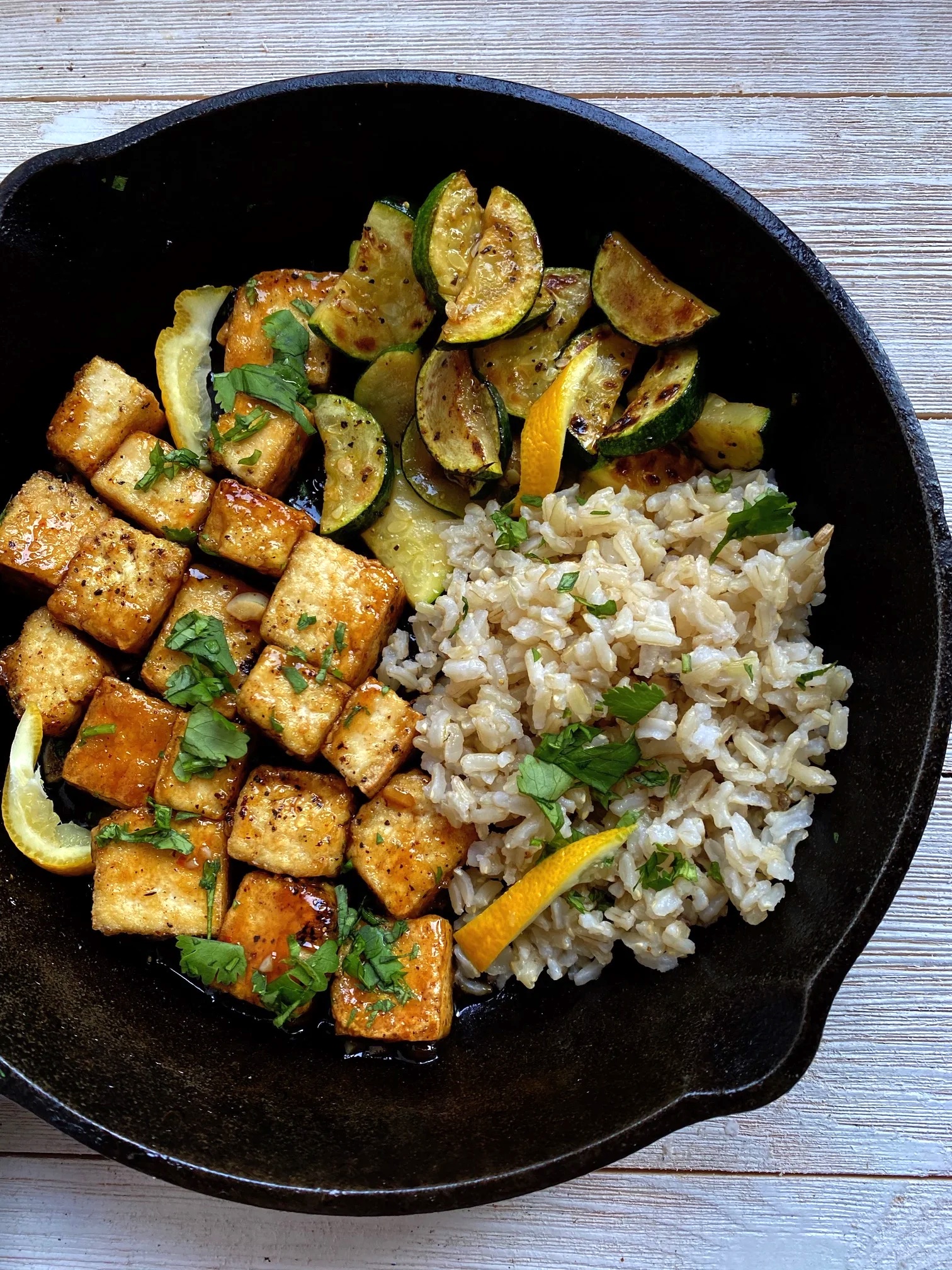 Crispy Lemon Pepper Tofu