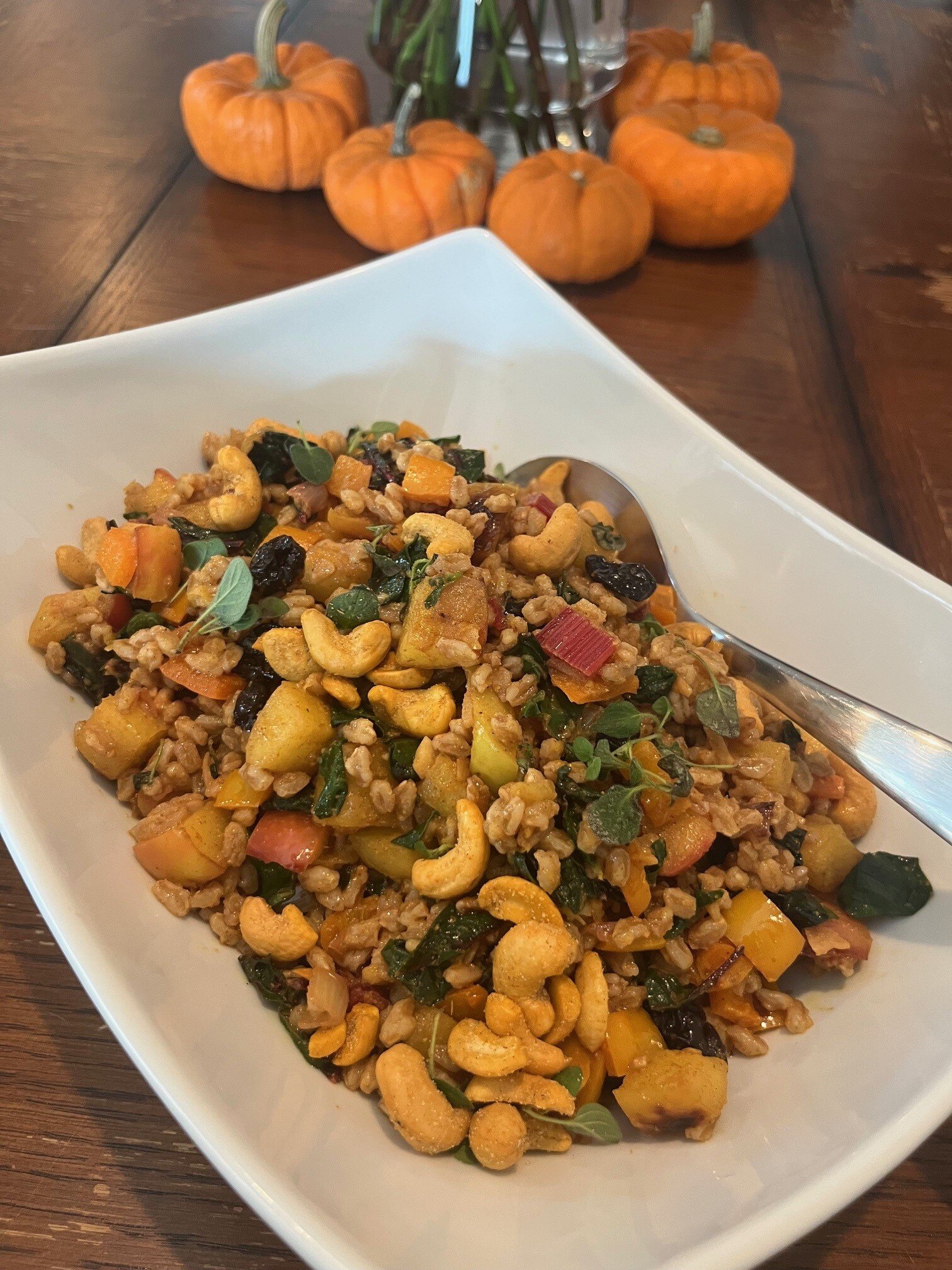 Curried Apple & Farro Salad