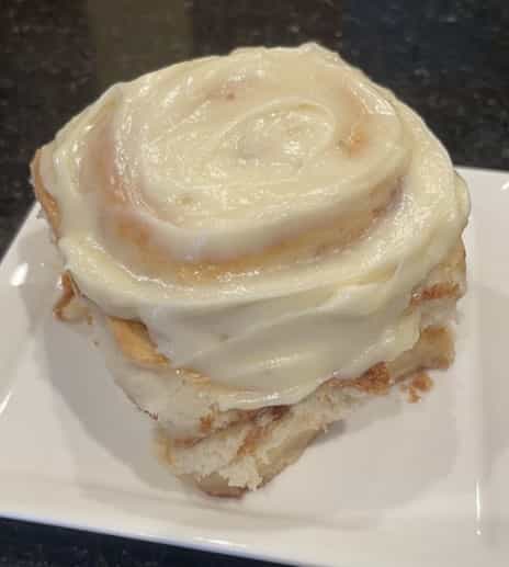 frosted cinnamon roll