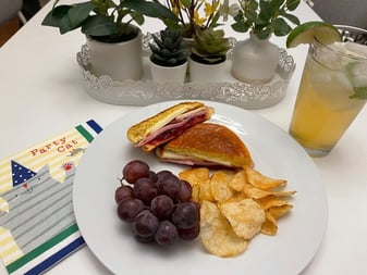 Ham and cheese sandwich