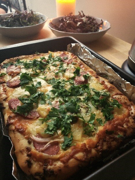 Homemade pizza