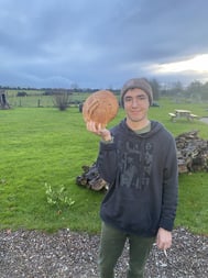Matt in Ireland with Bread