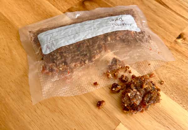 Pemmican vacuum sealed