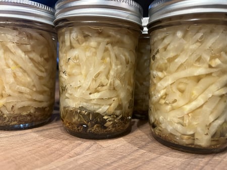 Pickled celery root