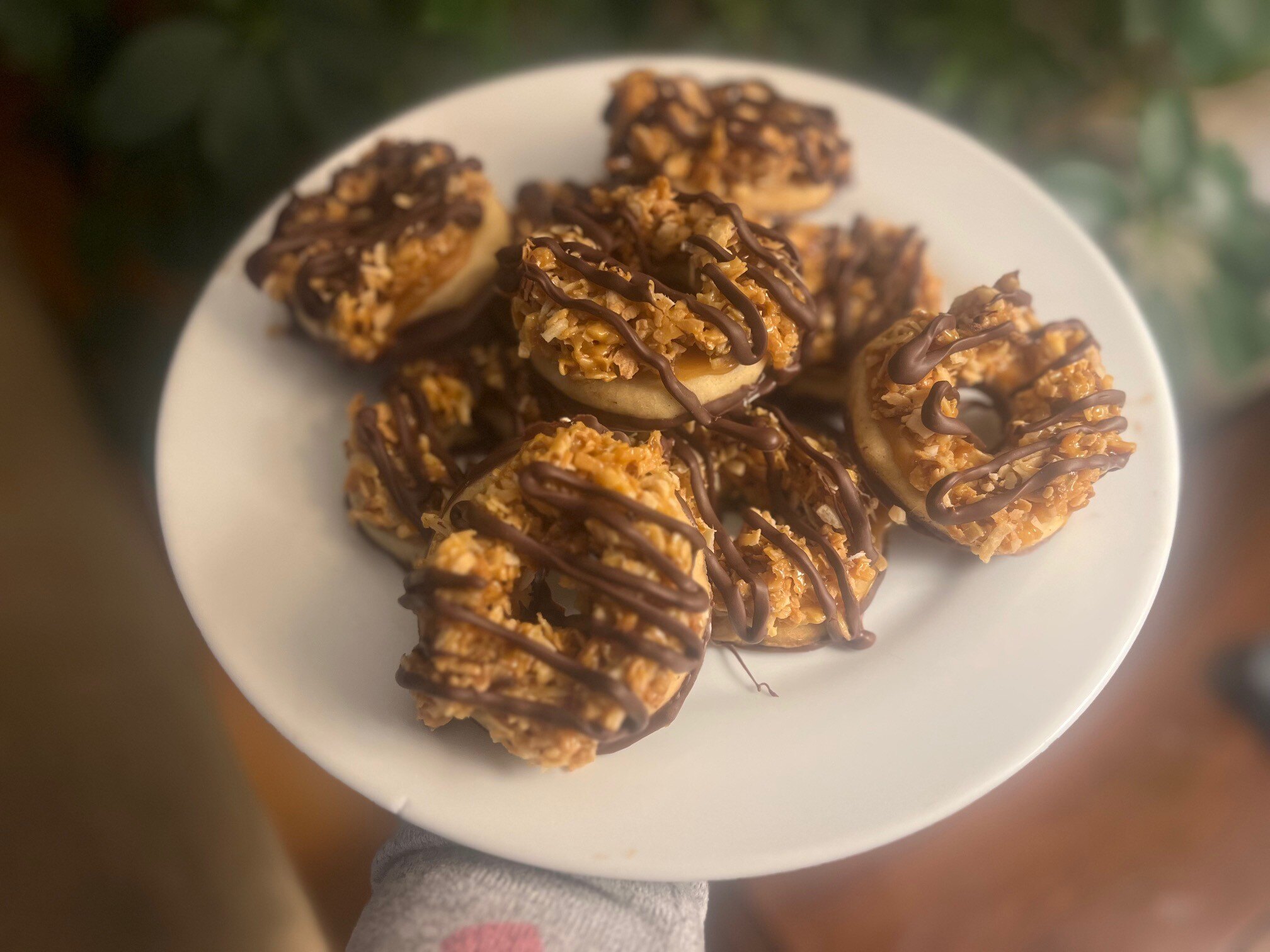 Homemade samoa cookies
