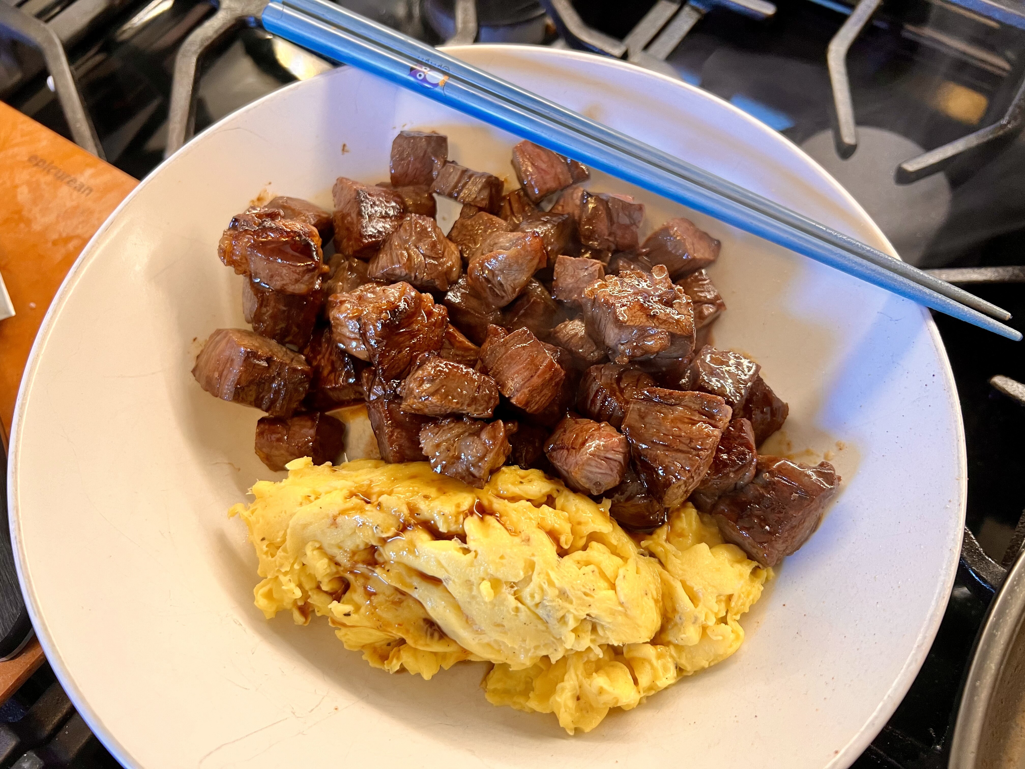 Shaken Steak and Eggs