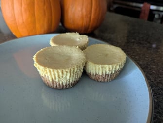 Pumpkin cheesecakes