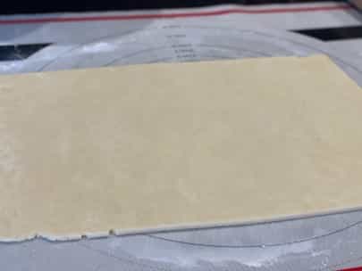 Rectangle of dough