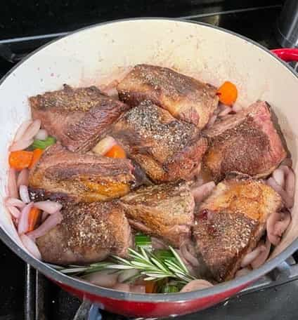 short ribs cooking