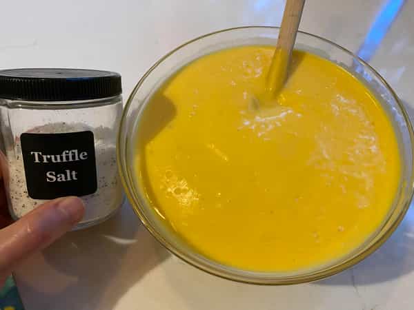 truffle salt and sauce