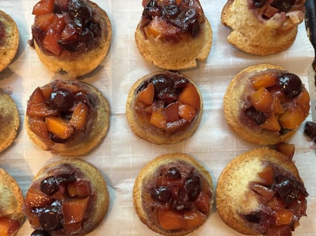 Upside down fruit cake