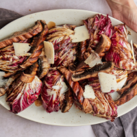 Grilled Radicchio and Portobello Salad 