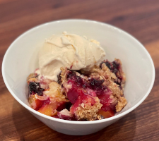 Peach Blueberry Crisp