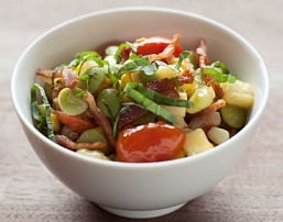 Bacon, Corn and Zucchini Succotash