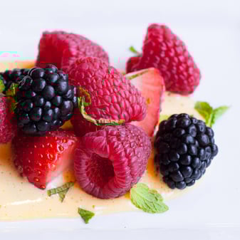 Summer Berries with Zabaglione