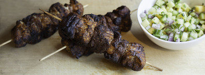 Grilled Jerk Chicken Kebabs