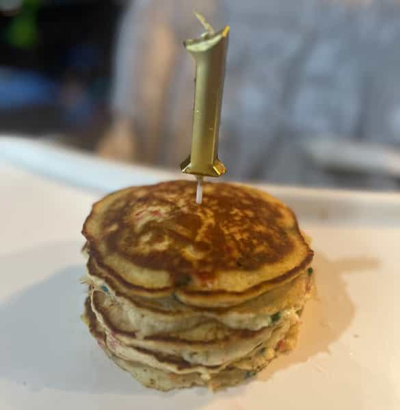 Birthday pancakes