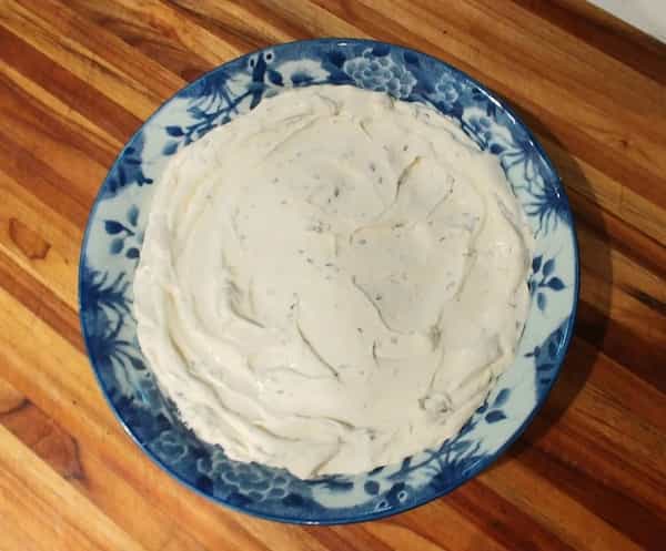 Cheese dip spread in bowl