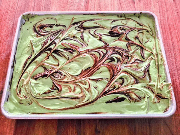 Swirled brownies