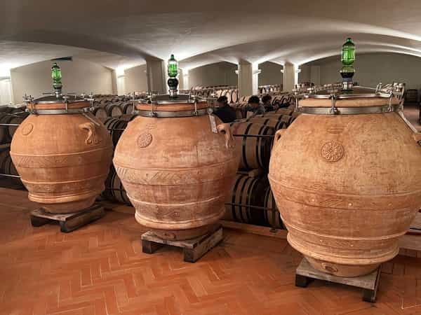 Terra cotta wine aging