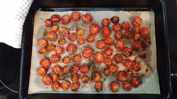 Tomatoes after roasting