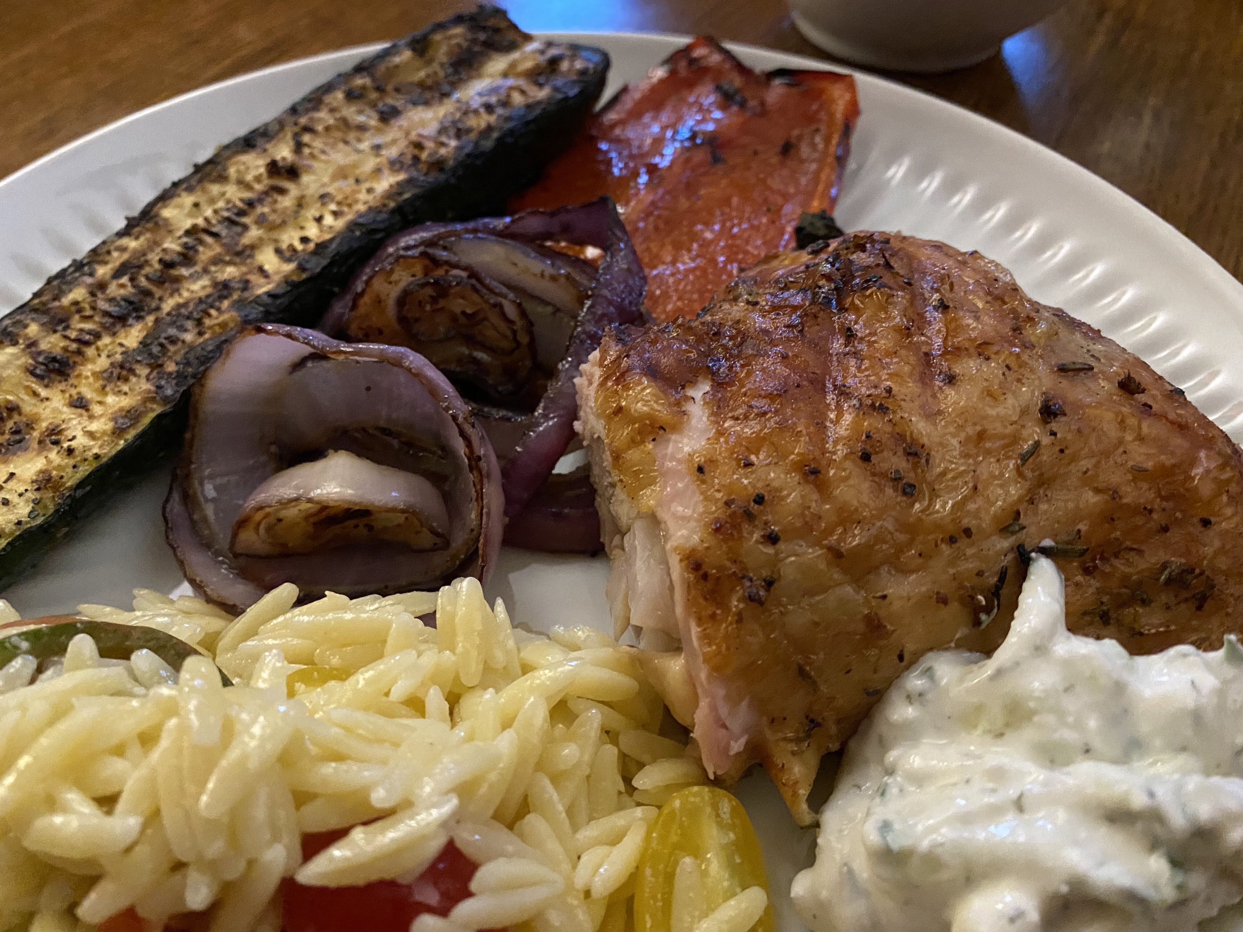 Grilled Greek Chicken with Tzatziki Sauce Grilled Greek Chicken with Tzatziki Sauce